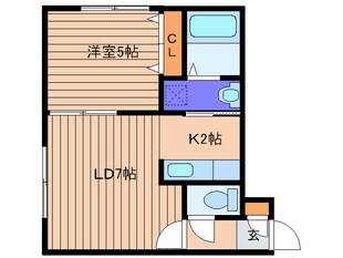 フロンティア円山の物件間取画像